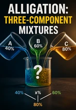 Alligation for Three-Component Mixtures