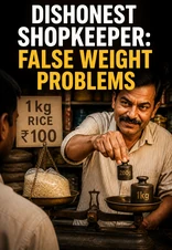 Dishonest Shopkeeper: False Weight Problems