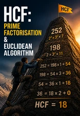 HCF Using Prime Factorisation and Euclidean Algorithm