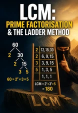 LCM Using Prime Factorisation and Ladder Method