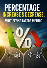 Percentage Increase and Decrease Using Multipliers