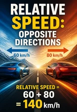 Relative Speed: Opposite Directions
