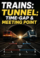 Trains: Tunnels, Time Gaps and Meeting Points