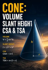 Cone Volume and Surface Area