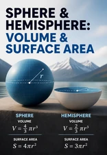 Sphere and Hemisphere: Volume and Surface Area